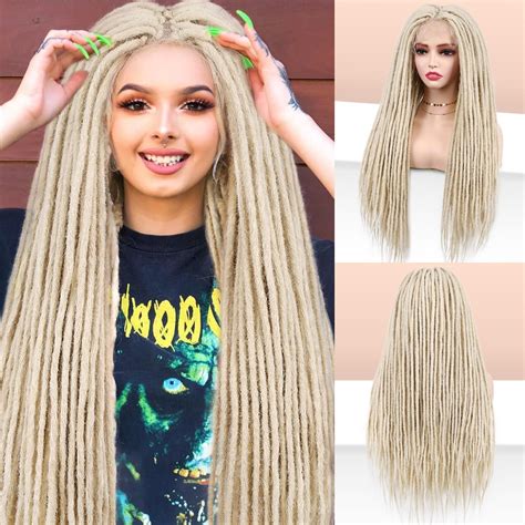 blonde highlighted dreadlocks|blonde dreadlock wig for men.